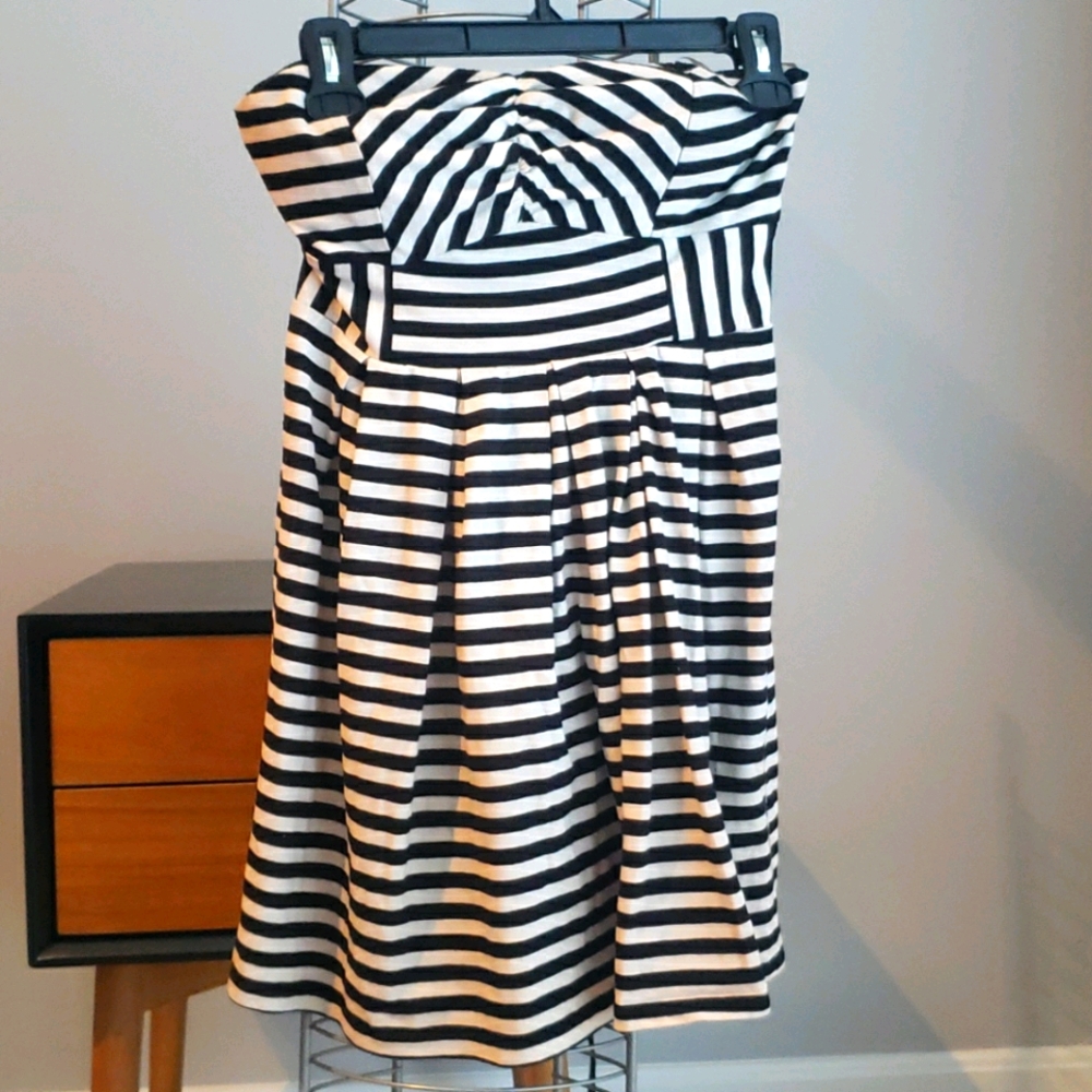 Stripped Tube Top Dress